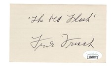 Frankie Frisch Signed Autographed 3X5 Index Card 