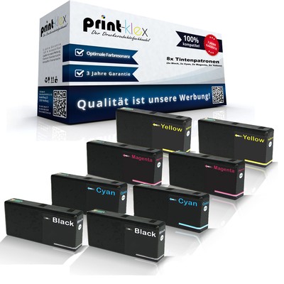 8x Alternative Tintenpatronen für Epson WF4600 Set XXL - Office Plus Serie