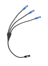30 ft Power Cable 12 AWG 1 True1 Male to 3 -PowerCon Blue Female Connectors
