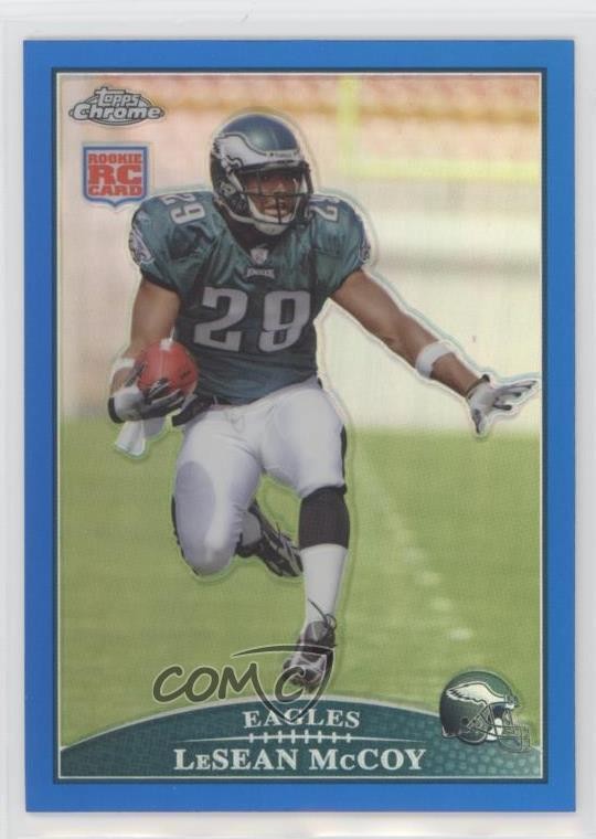 2009 Topps Chrome Blue Refractor LeSean McCoy #TC180 7xr