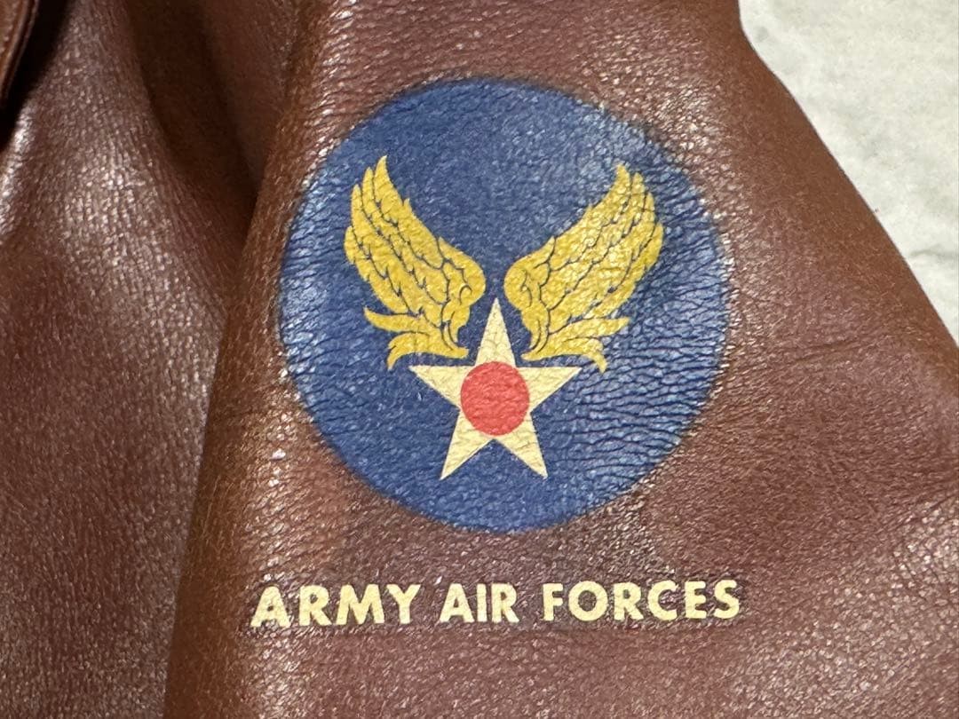 Buzz Rickson's A-2 Flight Jacket M  aged style le… - image 7