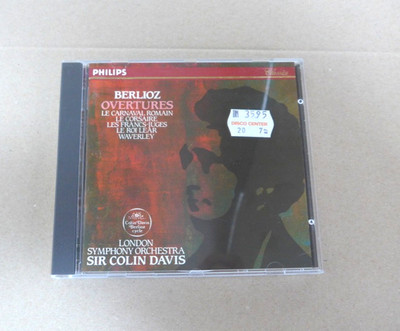 Berlioz Ouvertüren Le Carnaval, Le corsaire, Sir Colin Davis, CD (excellent)