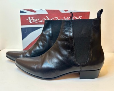 Beatle Boots Mark Astbury Beatwear Low Cavern Boot  Size 14 US Black Leather