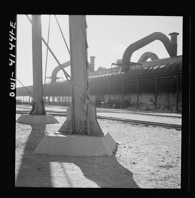 El Paso Texas Phelps Dodge Copper Refining Plant 1942 Smoke Recovery Pipes