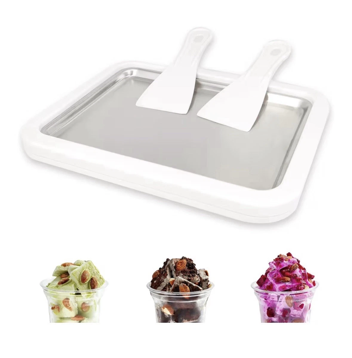 Rolled Ice Cream Maker Instant Ice Cream Maker with 2 Spatulas Frozen Yoghurt...
Opens in a new wind