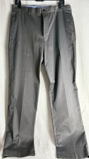 Brooks Brothers Gray Milano Lightweight Advantage Chino Mens 33x32 Gray
