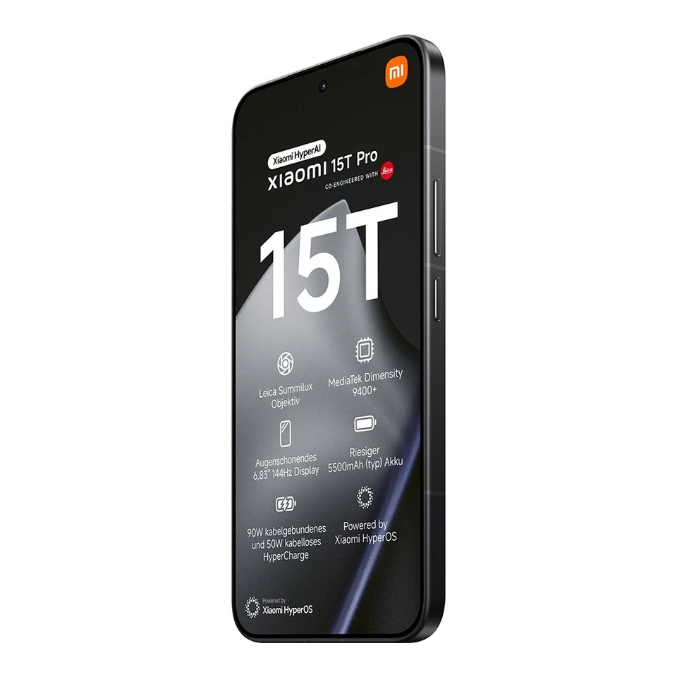 Xiaomi 15T Pro 5G 512GB 12GB RAM Dual Sim Black Garanzia Europa - Immagine 2 di 4