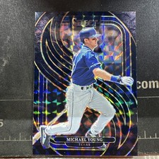 2025 Panini Select - Premier Level Michael Young #136 Black Finite Prisms 1/1