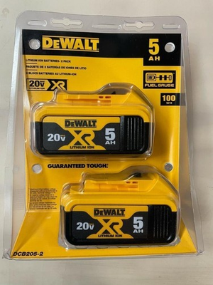#ad 2 Pack DEWALT DCB205 2 20V MAX Premium Lithium Ion 5.0Ah Battery 2025 Date New $71.93