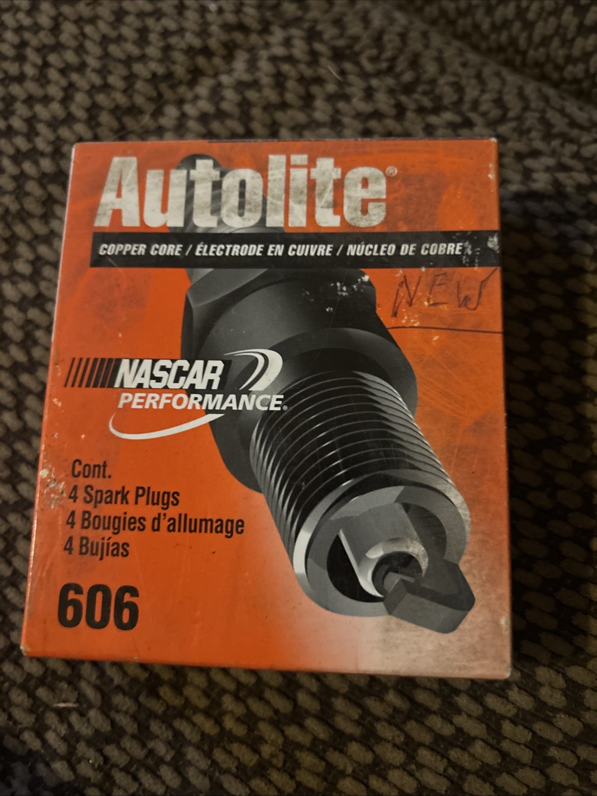 Autolite Platinum Nascar Spark Plugs 606 Box Of 4 New