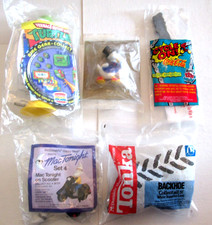 Wendys Burger King McDonald's Fast Food Kids Toys Lot of 5 NOS Coke Tonka Mirage