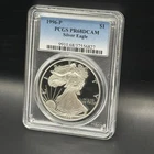 1996-P American Silver Eagle PCGS PR68 DCAM Proof $1 – Deep Cameo *Key Date