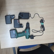 BOSCH PSR 120 Cordless Drill Driver - 12 V . Body. 3 batteries and charger