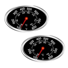 2 Pack Lid Temperature Gauge for Nexgrill Fit Grill Master 720-0697 Fit Charm...