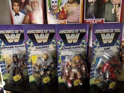 Mattel WWE Masters Of The Universe Complete Set of 4 Wave 6 Lot Unpunched