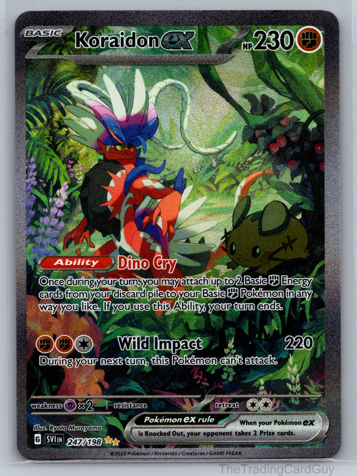 POKEMON KORAIDON EX 247/198 SIR FULL ART SCARLET VIOLET NM 🔥