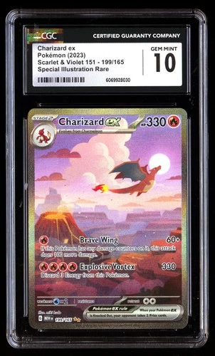 CGC 10 Charizard EX 199/165 Pok�mon Scarlet & Violet 151 2023 English