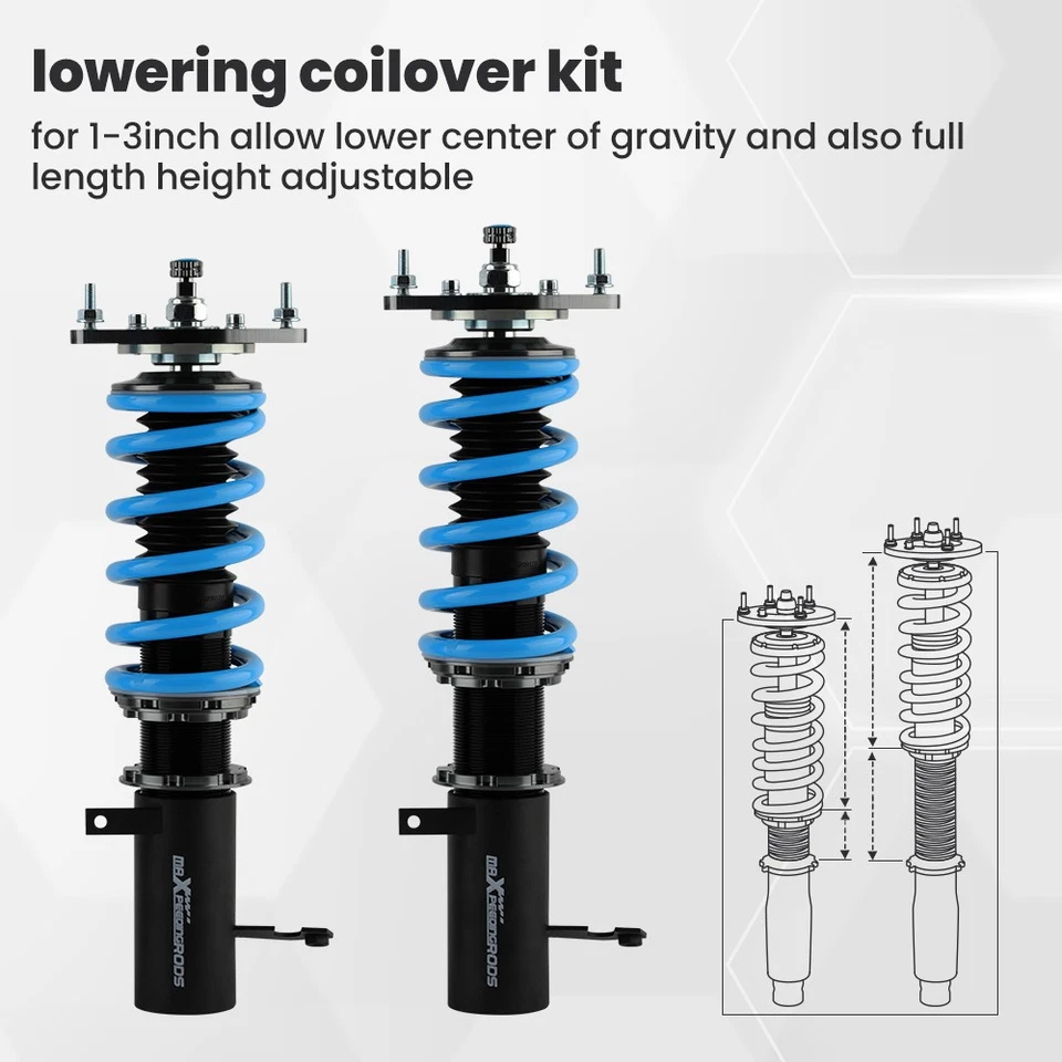 Coilovers Amortisseurs for Toyota Corolla E110 1995-2002 AE92 AE101 AE111 - Immagine 4 di 4