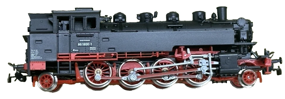 NIB PIKO HO BR 86  GUTERZUG TENDER STEAM LOCOMOTIVE ROAD # 86 1800-1 - FREE SHIP - Image 2 of 4