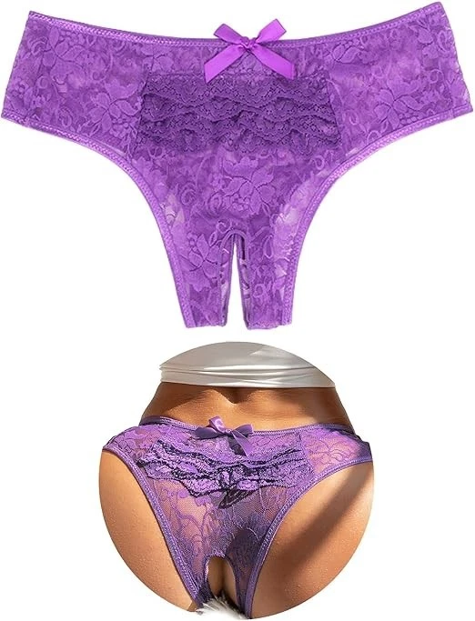 Lila String mit Offenem Schritt ! Größe: 3XL ! Ungetragen ! - Bild 2 von 4