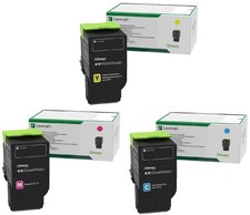Lexmark 78C20x Original Toner Set Color farbe 78C20C0 78C20M0 78C20Y0 Kombipack