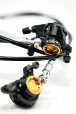 Hope MonoMini Hydraulic Disc Brakes MTB–Set Front/Rear +NEW Rotors (Needs Bleed)