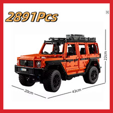 COSTRUZIONI Set Technic Mercedes Classe G500 4x4 Arancione 2891 Pezzi Off-Road