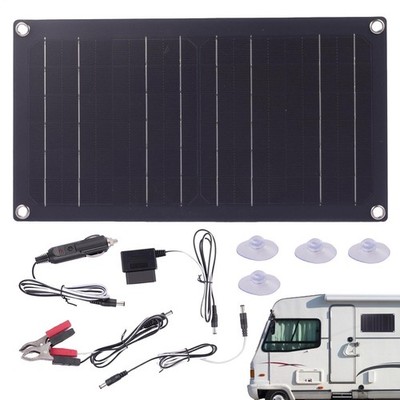 100W 12V Solarpanel Erhaltungsladegerät Batterieerhaltungsset für Boot, tragba