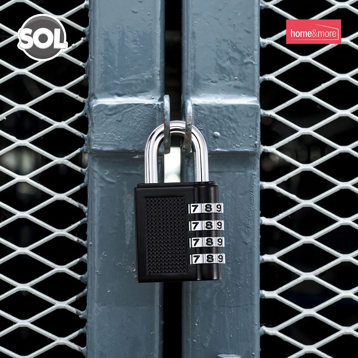 Lock & Lock 4-Digit Combination Padlock – Heavy Duty For Gym, Travel, Luggage