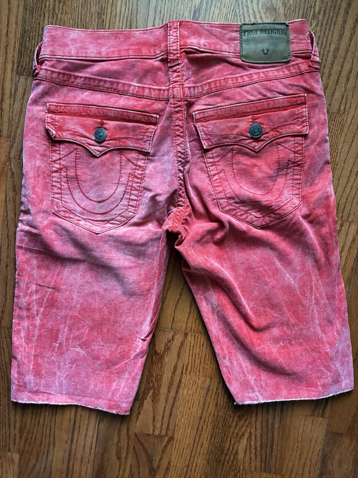 True Religion Red Ricky Corduroy Mens Short - Size 31 thumbnail 6