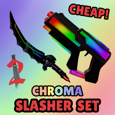 🌈 MM2 C. SLASHER SET | SLASHER & LASER | CHEAP MM2 CHROMA SET