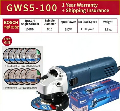 BoschGWS750-125AngleGrinder5''125mm750WCordedElectricforMetalSteelCuttingGrinding