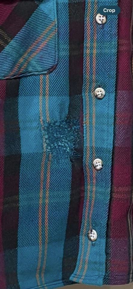 Five Brothers Flannel Shirt Men, Vintage 70s/80s, Made in USA - Image 4 of 4