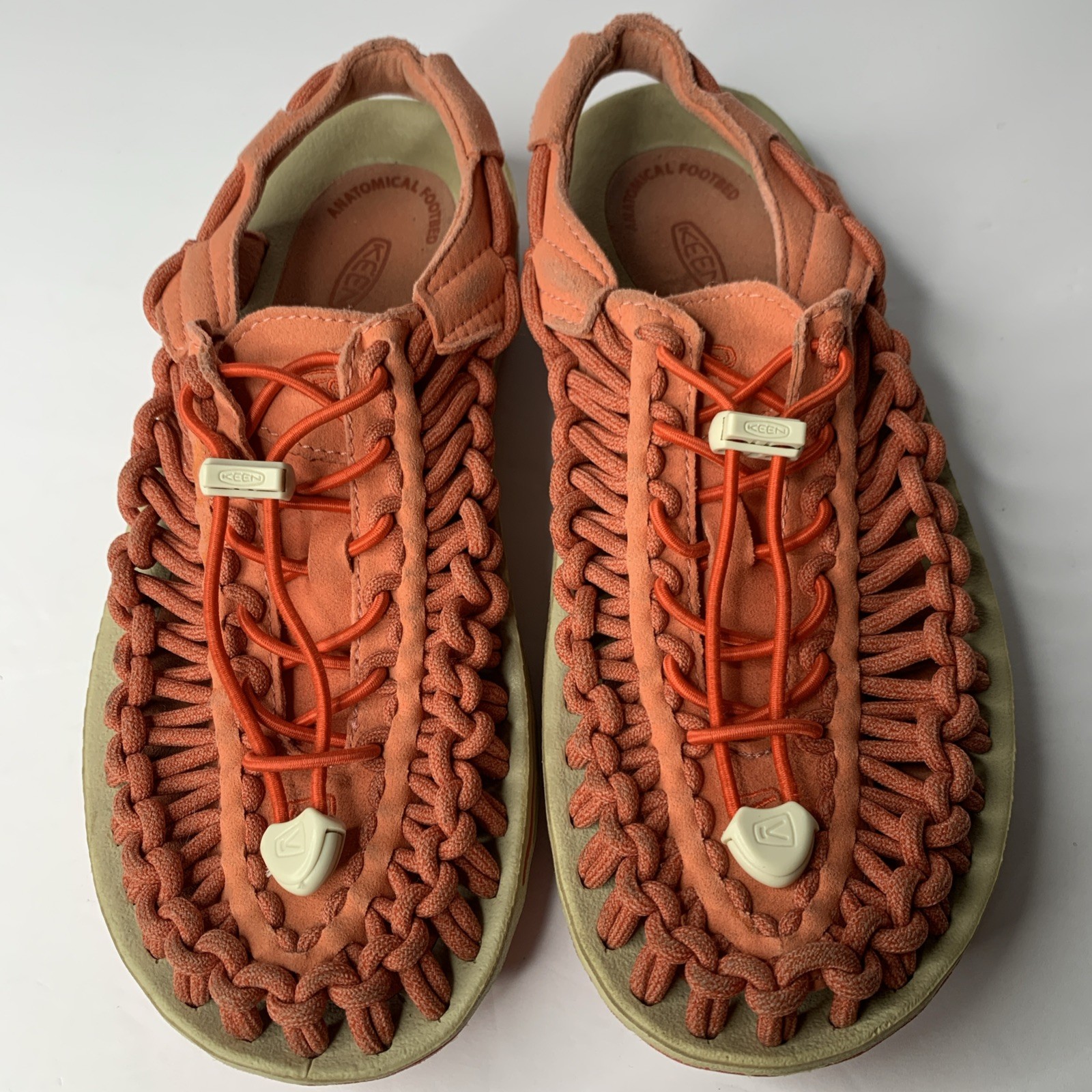 Sandali sportivi Keen Uneek donna 6 5 corde estivi corallo elastico scarpe con coulisse