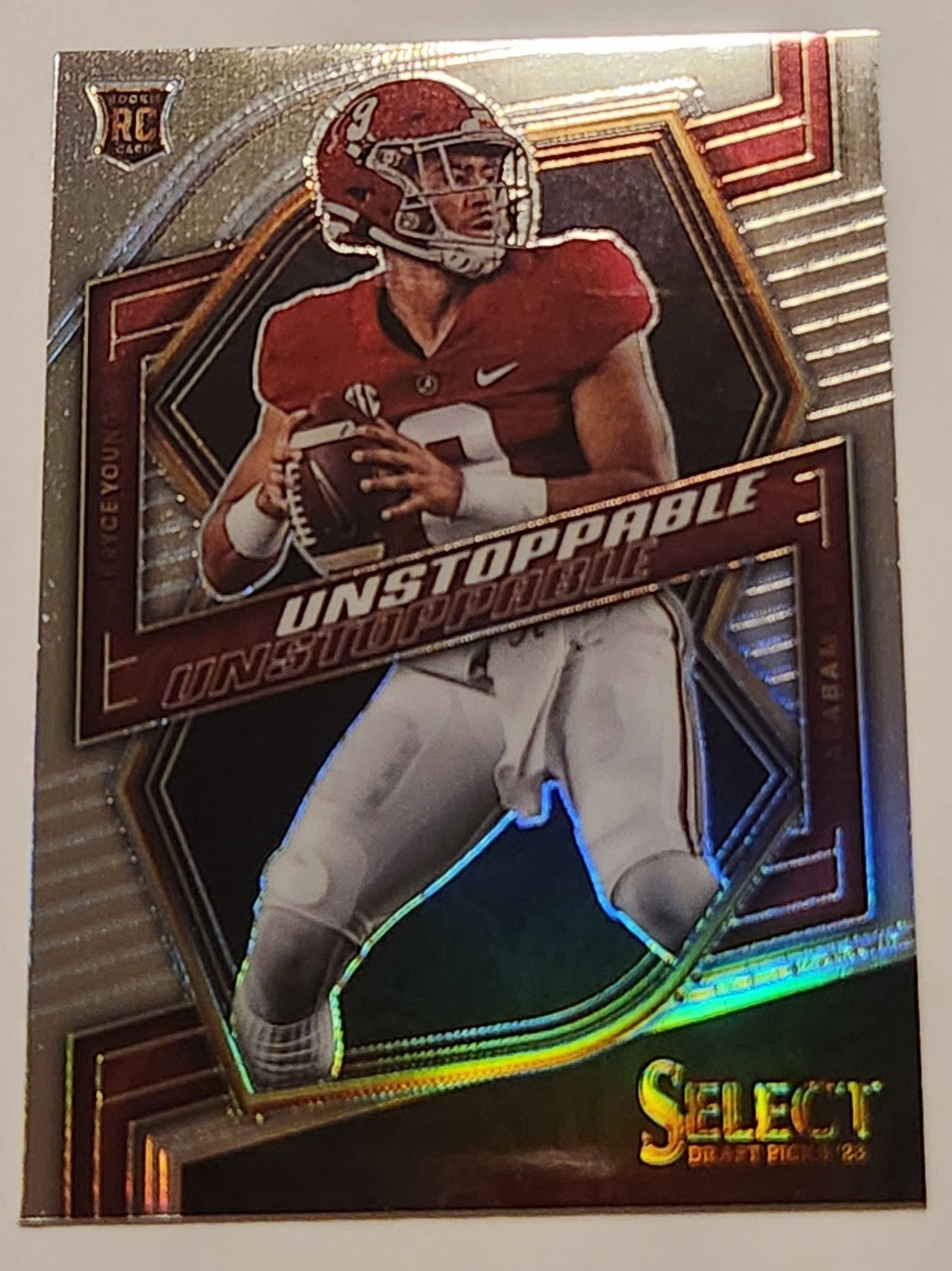 2023 Panini Select Draft Picks Silver Unstoppable Rookie Bryce Young # UN-1