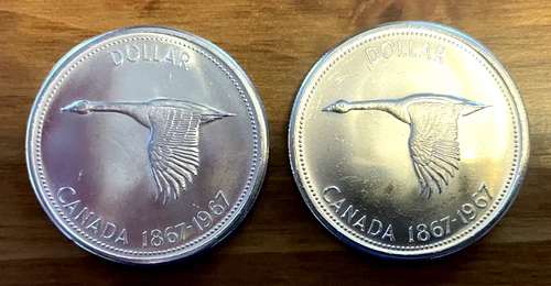 1967 CANADIAN GOOSE DOLLARS -uncirculated
