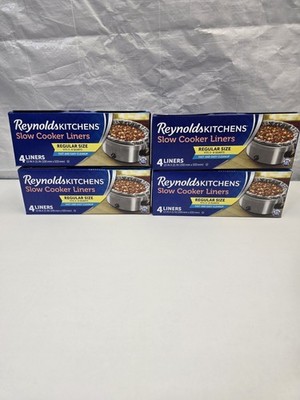 4 Reynolds Kitchens Slow Cooker Liners 4ct Fits 3-8 Quarts 16 Total bags J