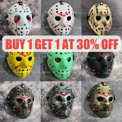 Halloween Mask Old Jason Voorhees Friday The 13th Horror Movie Hockey Mask Masks