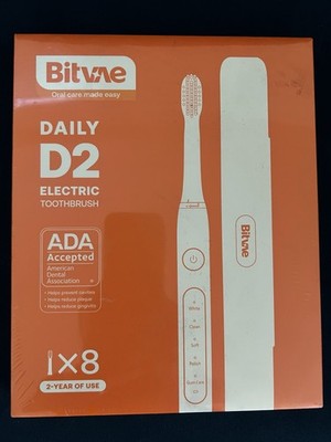 Bitvae Daily D2 Electric Toothbrush, 8 Brushes