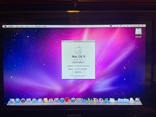 Mac Mini Model A1283 Early 2009 - Excellent Condition. With HDMI and VGA Adapter - Picture 10 of 14