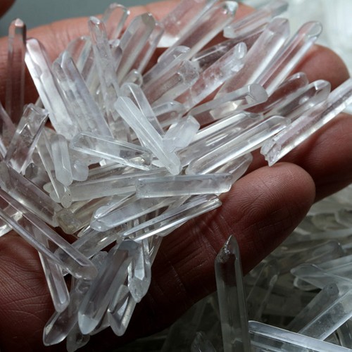 40-60mm Natural Clear Quartz Crystal Point Wand Healing Monocrystal Gem Obelisk - Picture 9 of 13