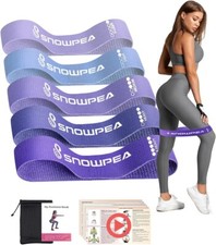 High Quality Fabric Snowpea Resistance Bands X5 With Mesh Bag