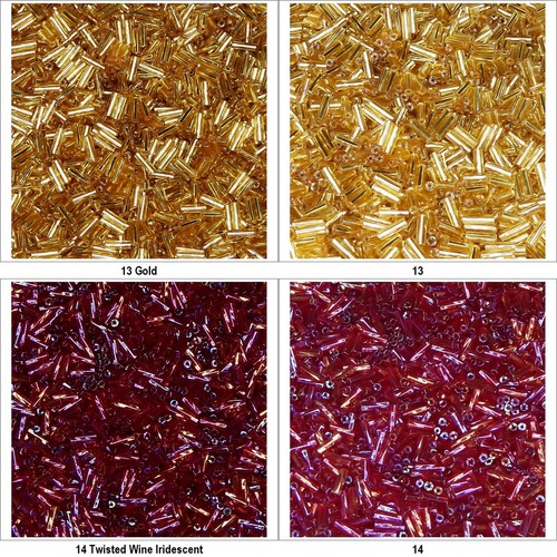 16 COLOUR Bugle Beads Assorted Jewellery Craft Use Etc BUY 1 2 Pks 15g 30g 281 - Picture 8 of 26