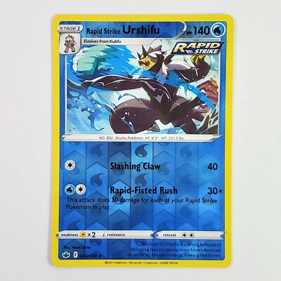   Rapid Strike Urshifu 044 *MINT* Rare [REVERSE HOLO] Sword & Shield EN Pokémon