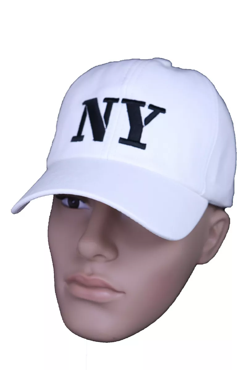 Women Men White Casual Cool Look Fashion Baseball Cap NY Hat New York One  Size