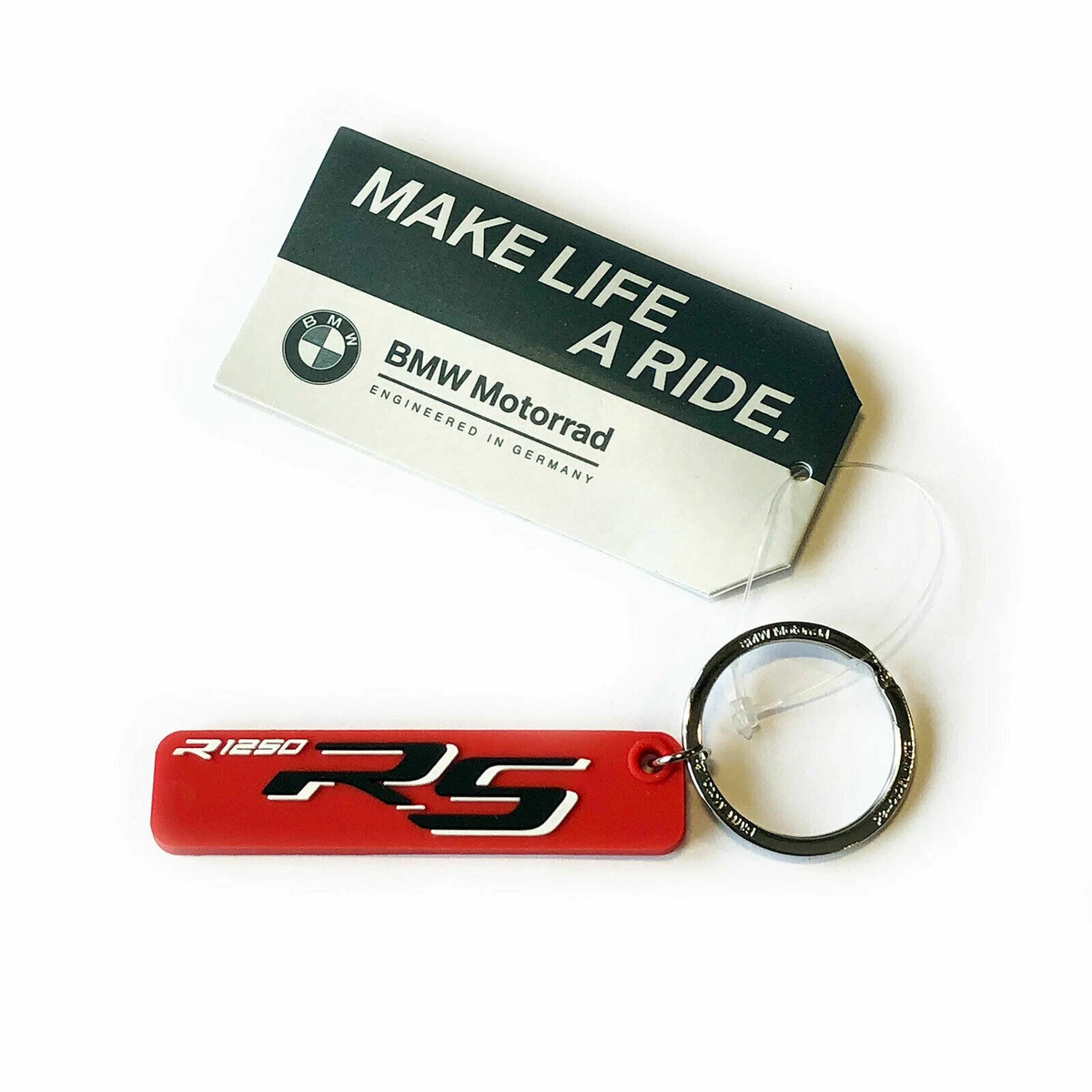 BMW Motorrad Genuine Key Ring BMW R 1250 RS Red Key Fob Keyring 76117717711