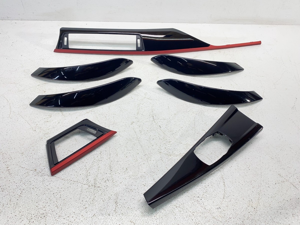 BMW F30 F32 F36 3/4 Series Center Console Dashboard Door Black Red