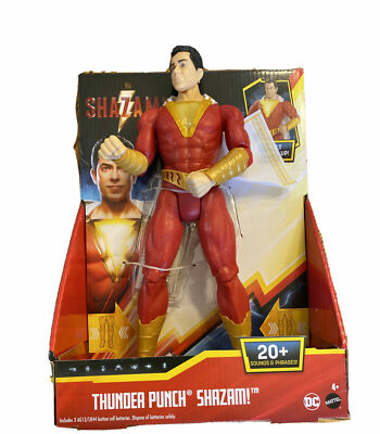 DC Shazam Thunder Punch Action Figure 20+ Sounds & Phrases New in Package