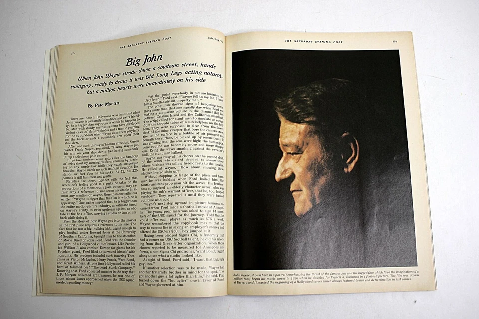The Saturday Evening Post for August 1979 John Wayne cover & articles Foto 3 de 3