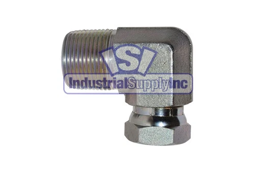 INDUSTRIAL SUPPLY 90° Male Elbow | 3/8" Male Pipe x 3/8" Female Pipe Swivel | 1501-06-06